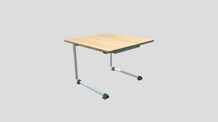 School desk 3D Model