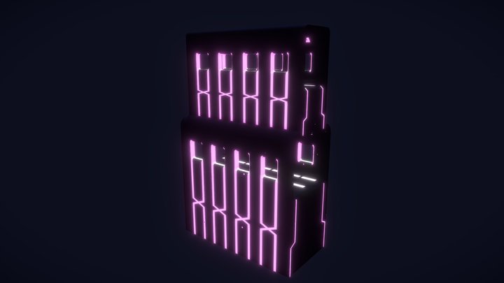 Futuristic building 2 3D Model