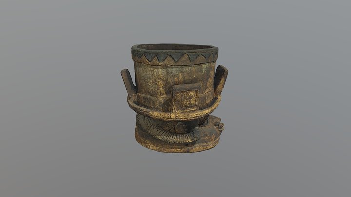 Gelede Mask 3D Model