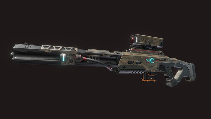 "Vindicator" rifle 3D Model
