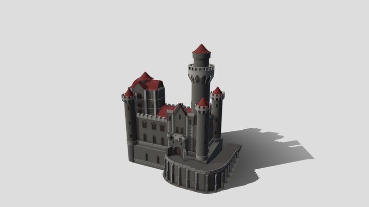 Medieval castle 3D Model