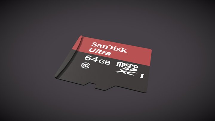 MicroSD card – Modello 3D gratuito STL