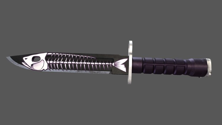 Bayonet - Fish Bones 3D Model