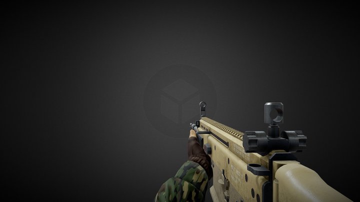 Scar-H First-Person (FPS) Animated 3D Model