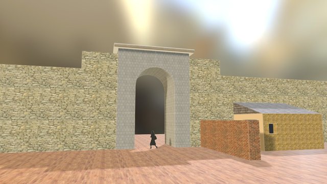 La porte de la Plateforme - Aix en Provence 3D Model