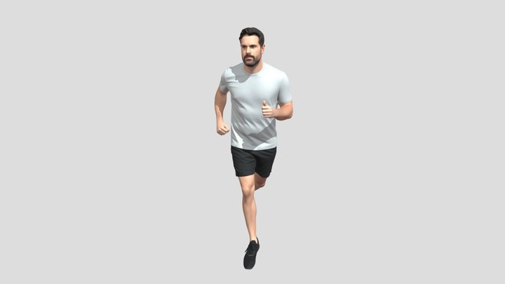 Runner in Motion – Modello 3D gratuito STL