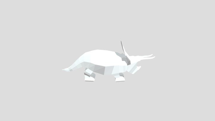 Triceratops_lowpoly 3D Model