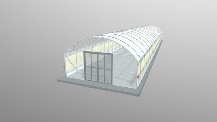 Greenhouse and Polytunnels _ Model SW524 3D Model