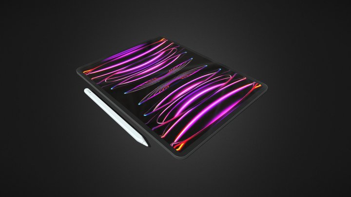 Apple Pencil & iPad Pro 3D Model