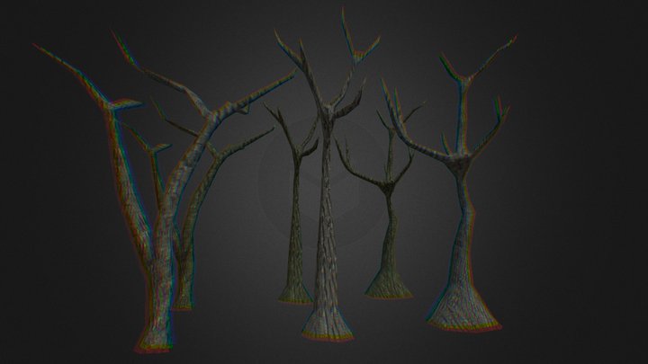 PSX Dead Tree Pack 3D Model