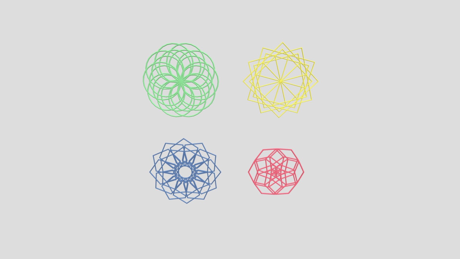 Parametric Drink Coasters Alex