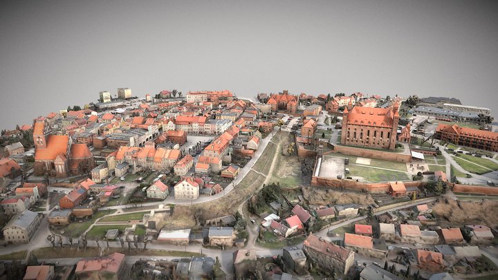 Medieval city of Gniew, Poland 3D Model