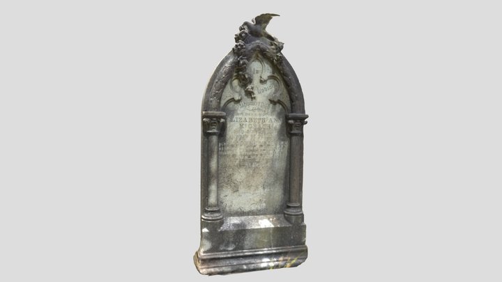 Marble headstone - Rookwood Cemetery  Sydney. 3D Model