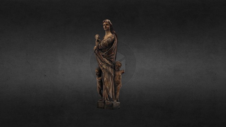 Madonna z Dzieciątkiem Jezus 3D Model