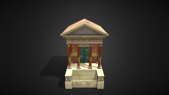 Roman Temple 3D Model