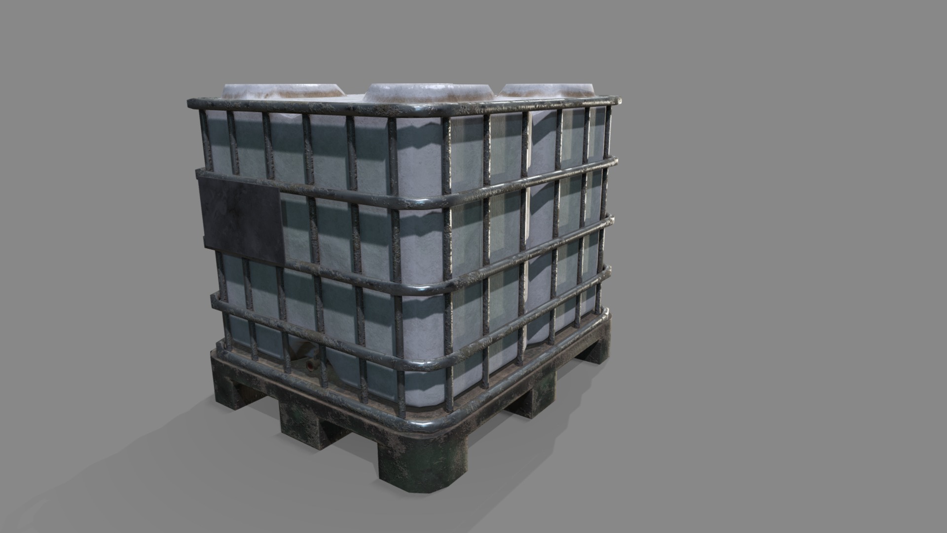 3D model Liquidpallet - This is a 3D model of the Liquidpallet. The 3D model is about a model of a building.
