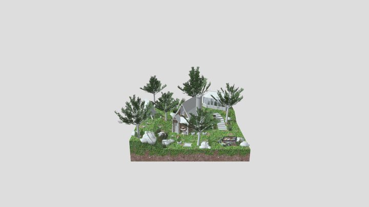 DAE Diorama retake – Small farm 3D Model