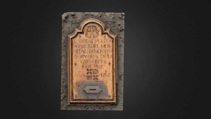 Bústia al carrer d'Elizabets de Barcelona 3D Model