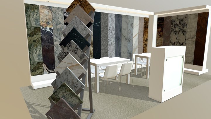 Estande USA 2018 Santo Antônio 3D Model