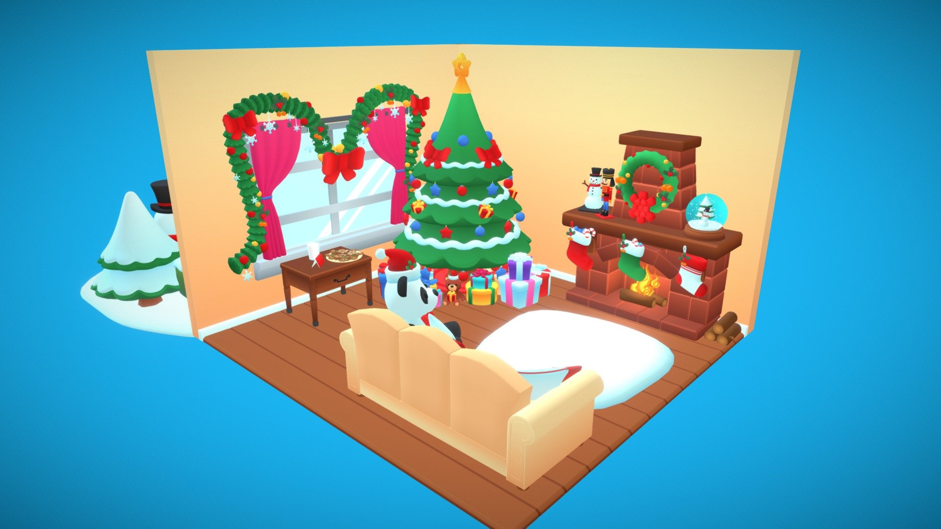 Christmas Toon Assets Scene - 3D model by Ergoni [405571e] - Sketchfab