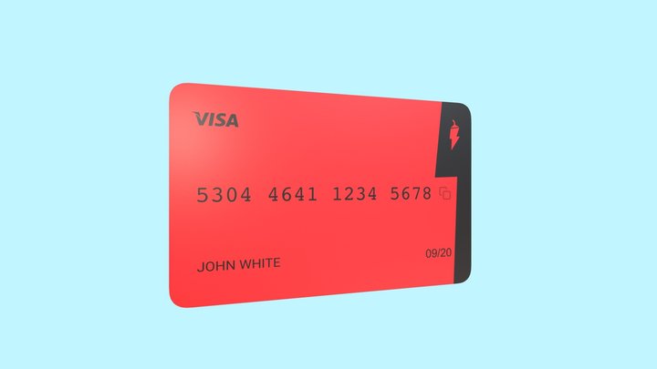 Plastic Credit Card 3D Model