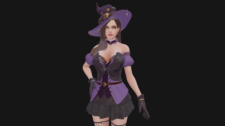 GAME-READY Witch 3D Model