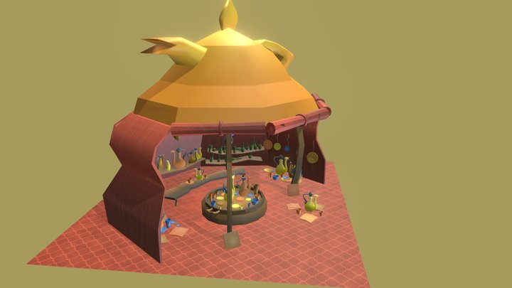 Game Art 1 Final Assignment DAE Bazaar 3D Model