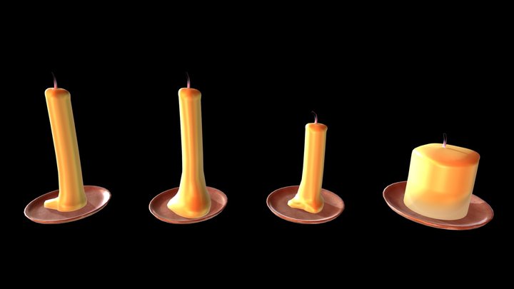 Candles 3D Model