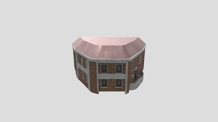 London House for Diorama (Top) 3D Model