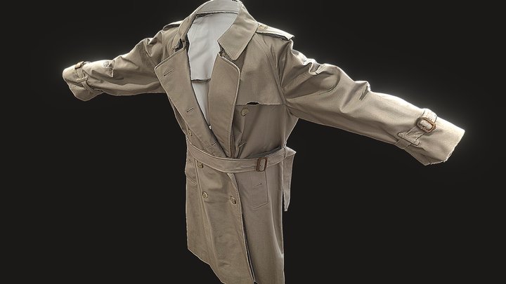Vintage Coat ( 3D Scanned ) 3D Model