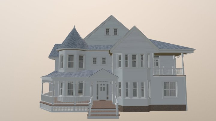 Victorian House Blendswap 3D Model