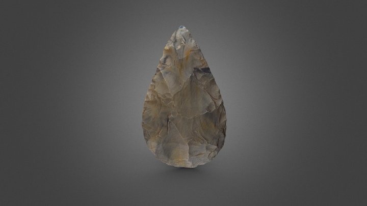Acheulean handaxe / Biface acheulense 3D Model