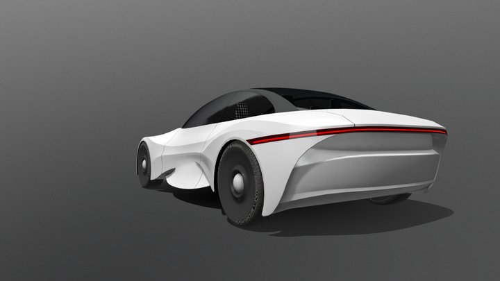 Apple iCar ConceptCar (not official) - GameAsset 3D Model