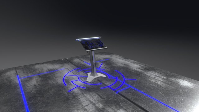 Sci-fi control panel 3D Model