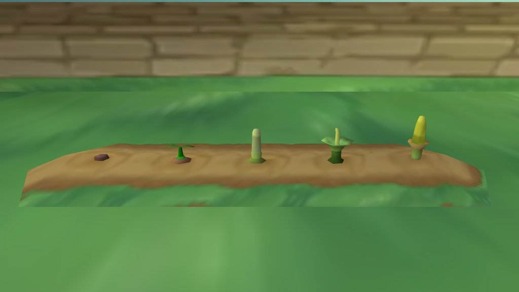 Pixelmon model Pinap Berry Tree All Stages 3D model by Xander