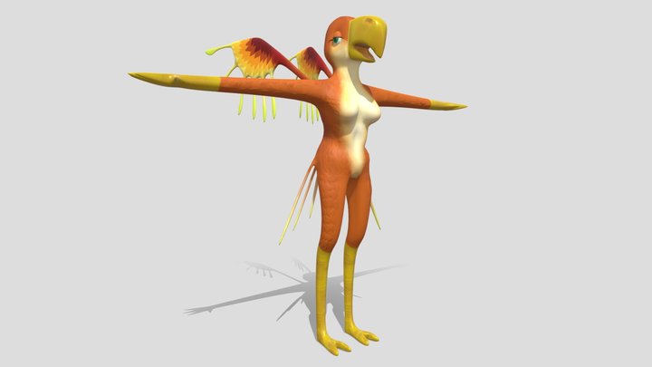 Burke Cartoon Character 3D Model