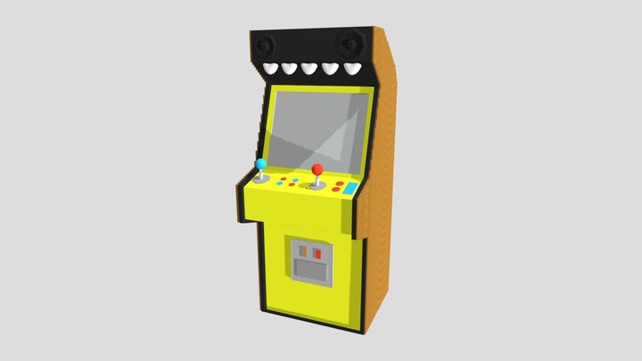 Arcade Cabinet Monster 3D Model