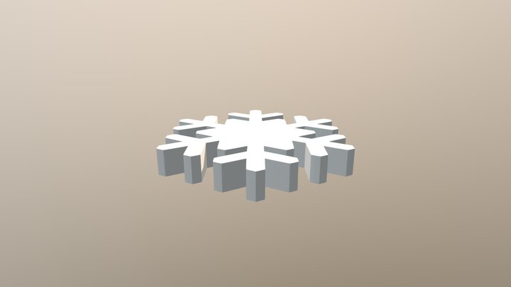 Snow flake 3D Model