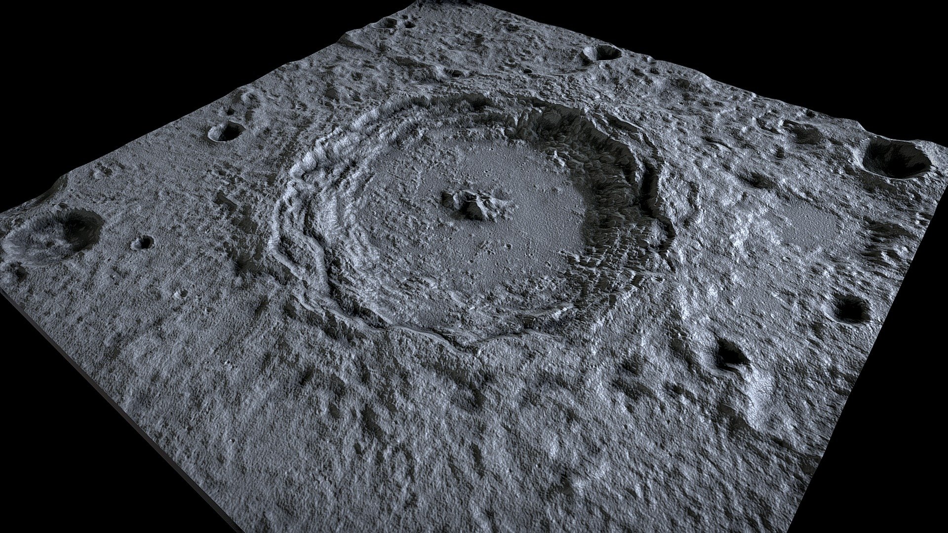 Langrenus (crater on the Moon) - Download Free 3D model by ...
