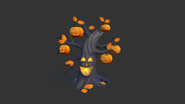 Halloween Tree 3D Model