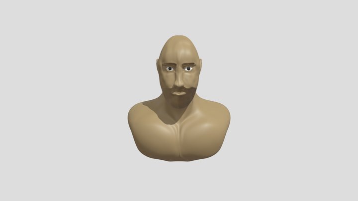 Dwayne The Rock Johnson 3D Model