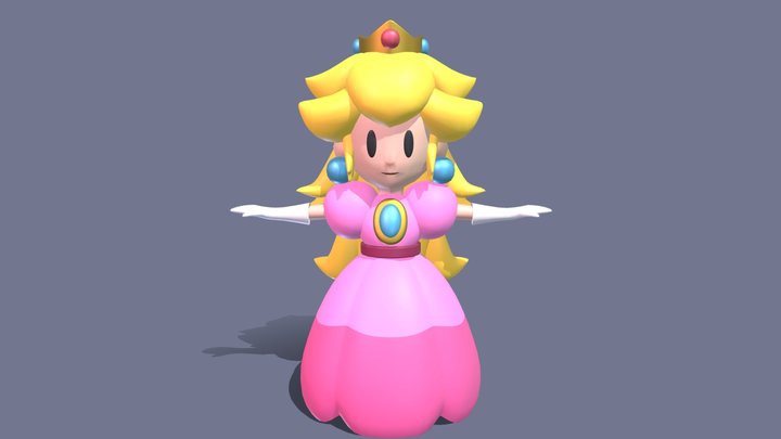 Femdom Princess Peach Porn - Princesspeach 3D models - Sketchfab