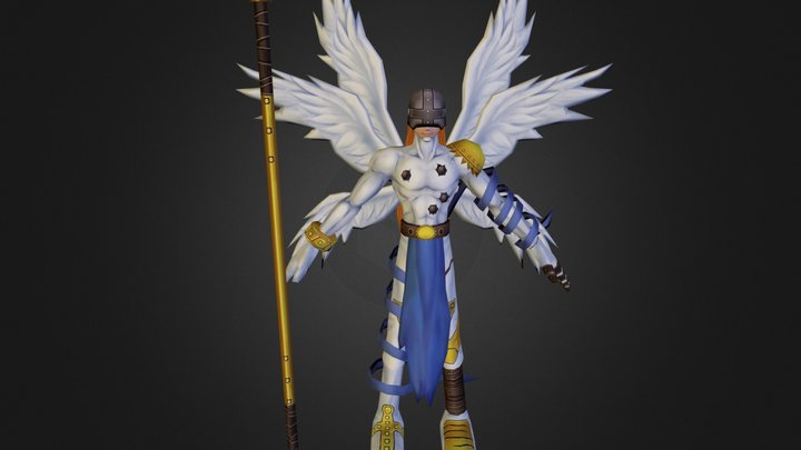 PC Computer - Digimon Masters - Angemon 3D Model