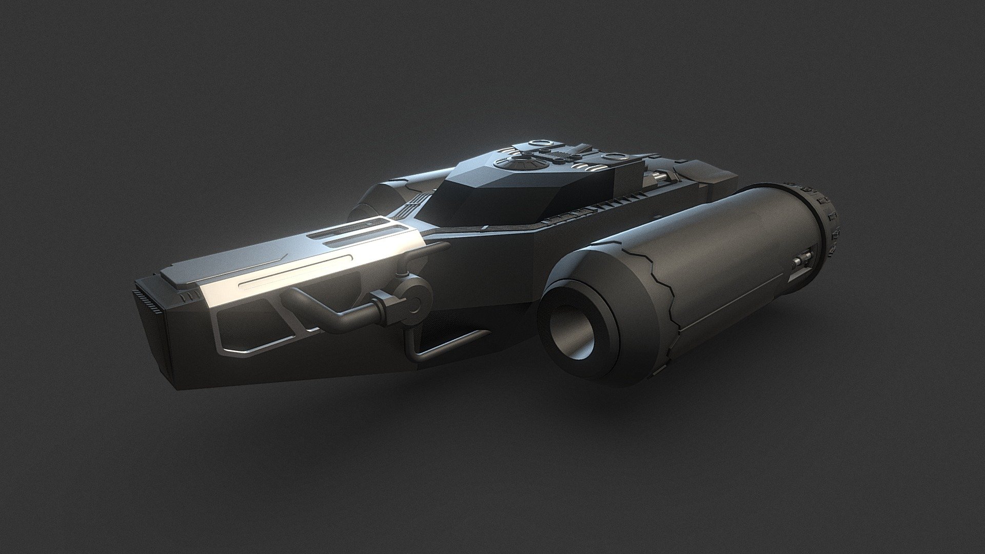 Spaceship Concept — Sketchfab embed 3D viewer