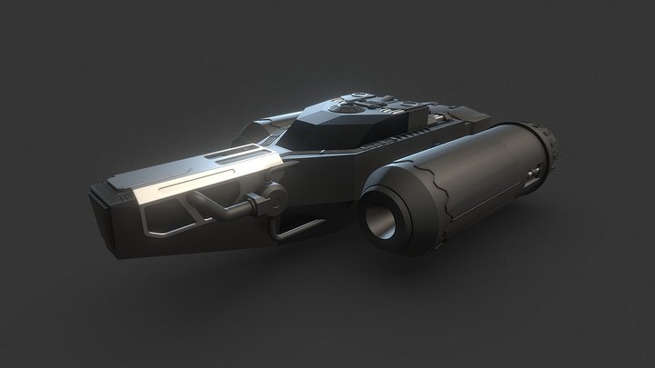 Spaceship Concept 3D Model
