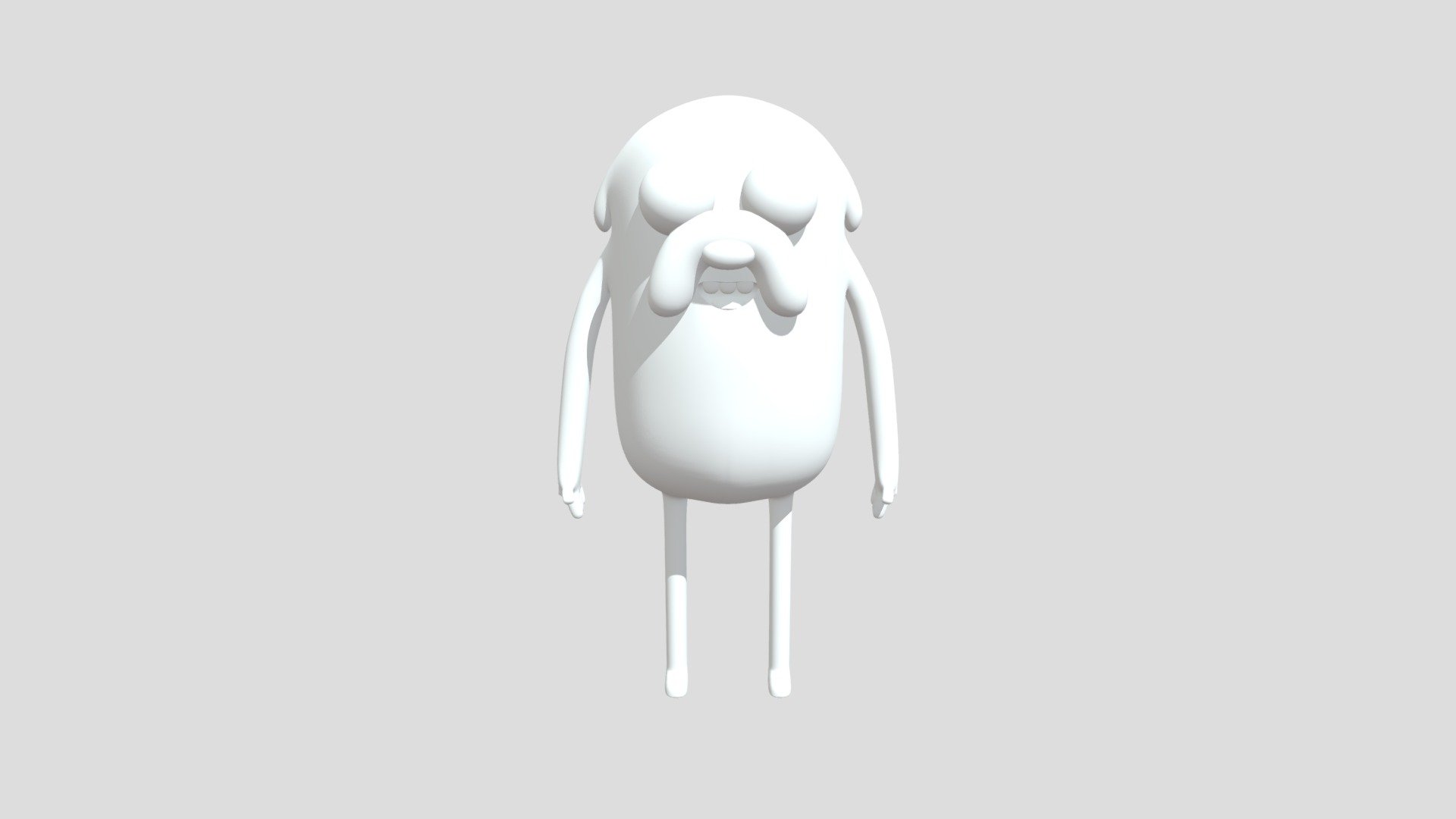 Jake The Dog - Adventure Time - 3D model by modeladoen3d [4064b7b ...
