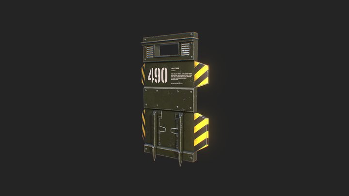Props . 40K Ogryn Bullwark V1 3D Model