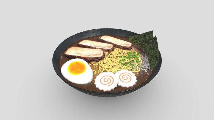 Ramen Bowl FBX 3D Model