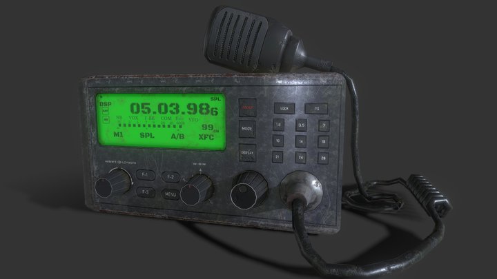 Post-Apocalyptic Ham Radio 3D Model