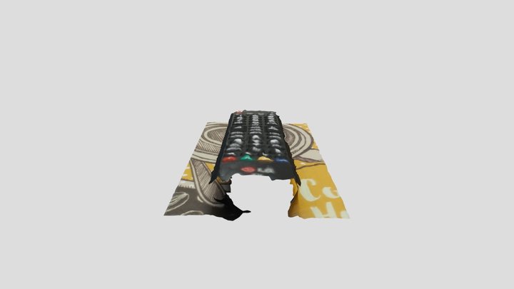 TV Remote Control 3D Model